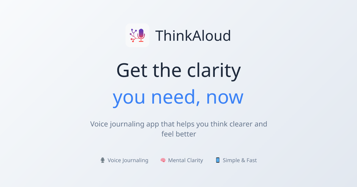 www.thinkaloud.app image